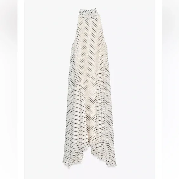 Zara Polka Dot Halter Dress ZW Collection - Picture 2 of 3